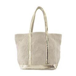 Neutrale Leinen Shopper Tasche