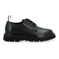 New City Low Calf Nero Schnürschuhe