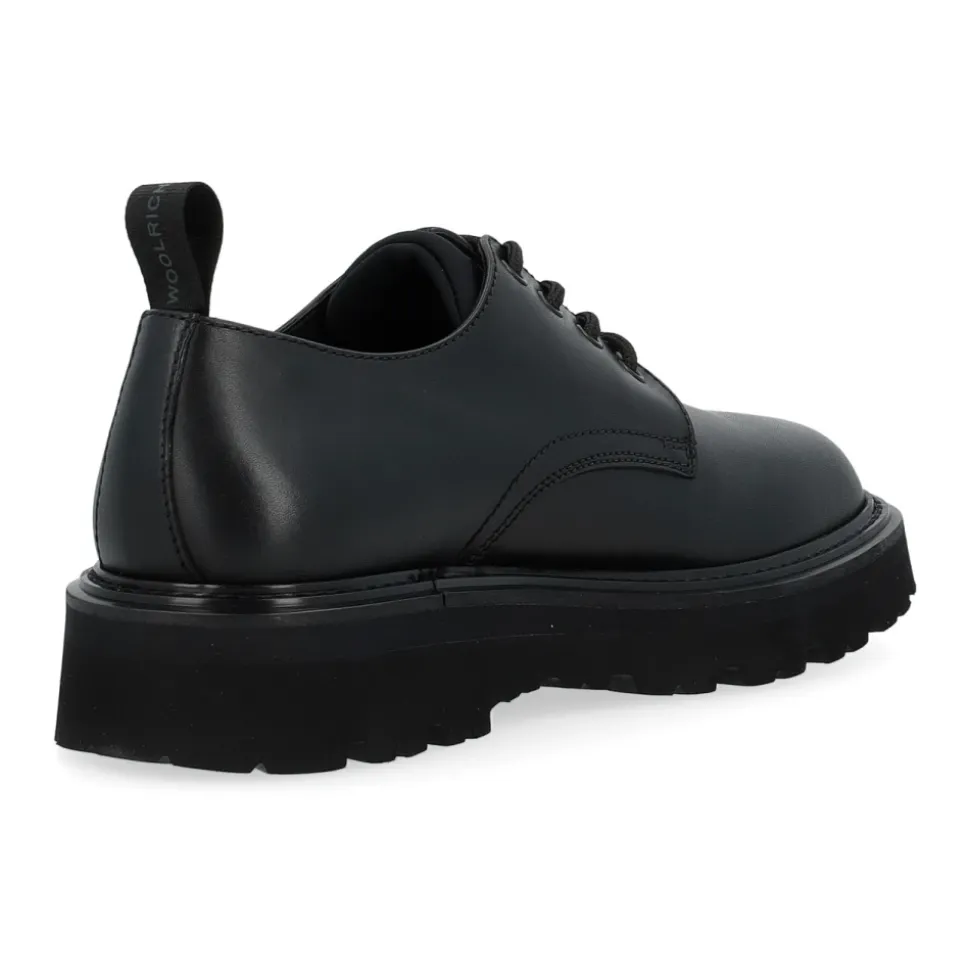 New City Low Calf Nero Schnürschuhe