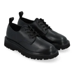New City Low Calf Nero Schnürschuhe
