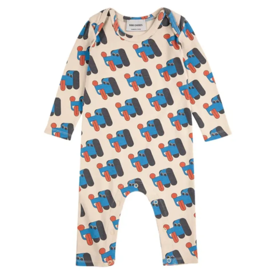 Niedlicher Hundemuster Overall Jumpsuit