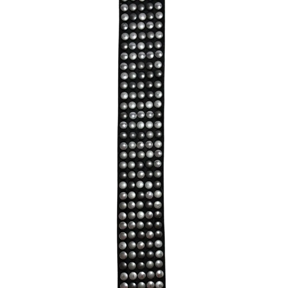 Nieten Schwarzes Leder Gürtel