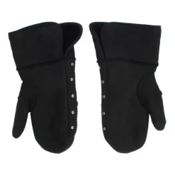 Nieten Shearling Handschuhe - Schwarz