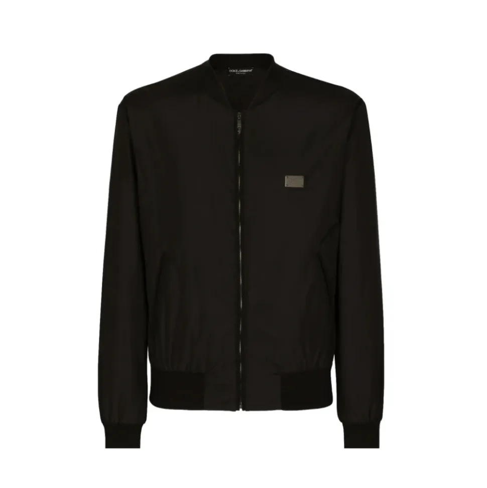 Nylonjacke mit Markenetikett