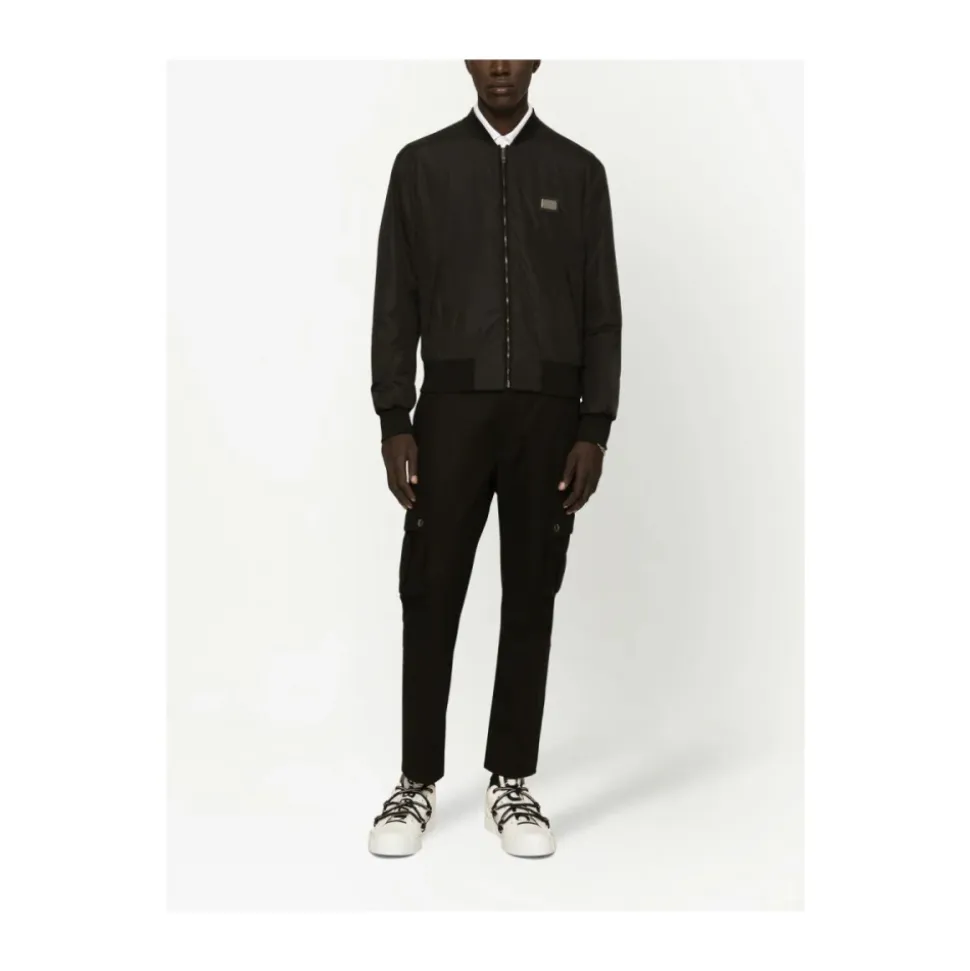 Nylonjacke mit Markenetikett