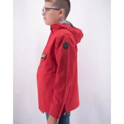 Nylon-Kapuzenjacke mit recycelter daunenfreier Polsterung