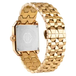 Offshore Square Goldene Uhr Schwarzes Zifferblatt