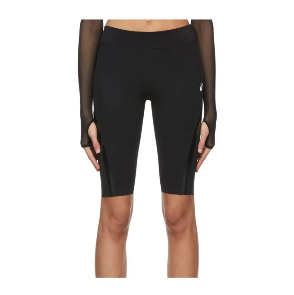 Off-White Schwarze Nylon-Shorts