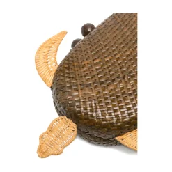 Olivine Gewebte Clutch Bag