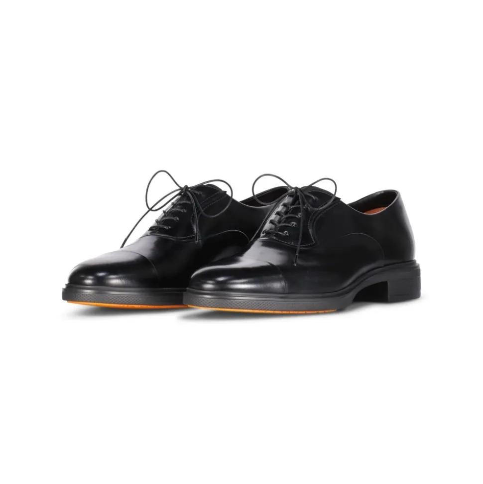 Oxford-Schuhe aus Leder mit elastischen Einsätzen