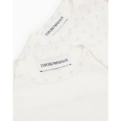 Pack mit zwei Jersey-Bodys mit Op-Art-Adlern und Logo
