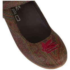 Paisley Jacquard Ballerinas