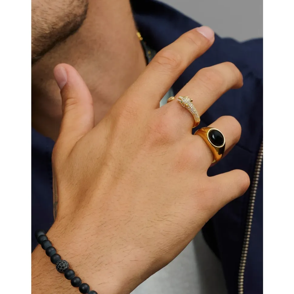 Panther Wrap Ring in Gold