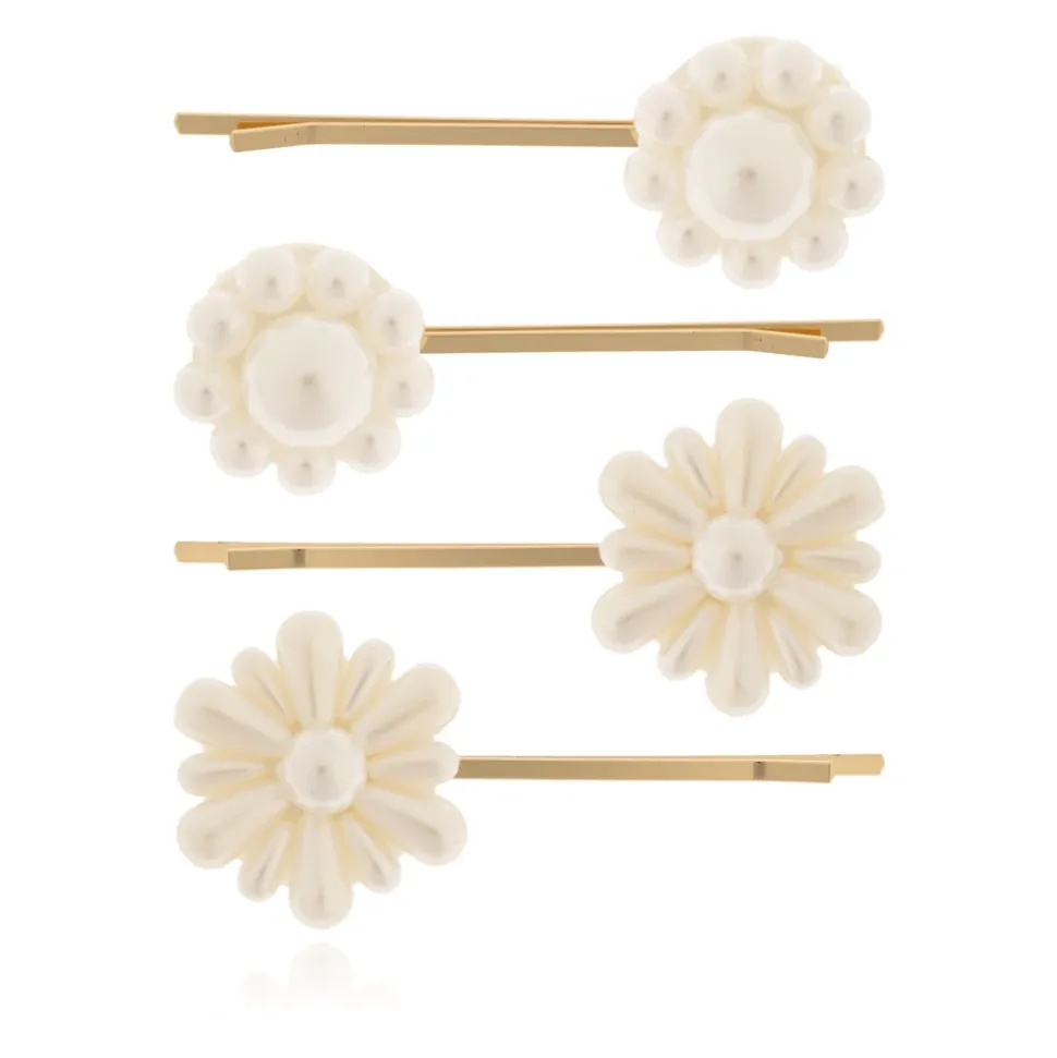 Perlen-Blumen-Haarspangen