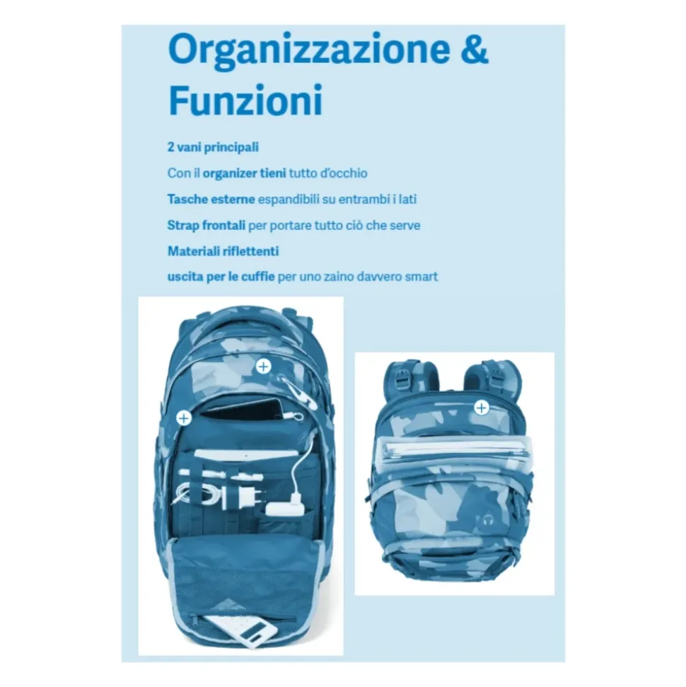 Personalisierbarer ergonomischer Schulrucksack 30 L