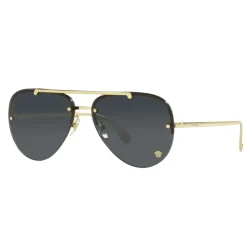 Pilotenstil Sonnenbrille mit goldener Brücke