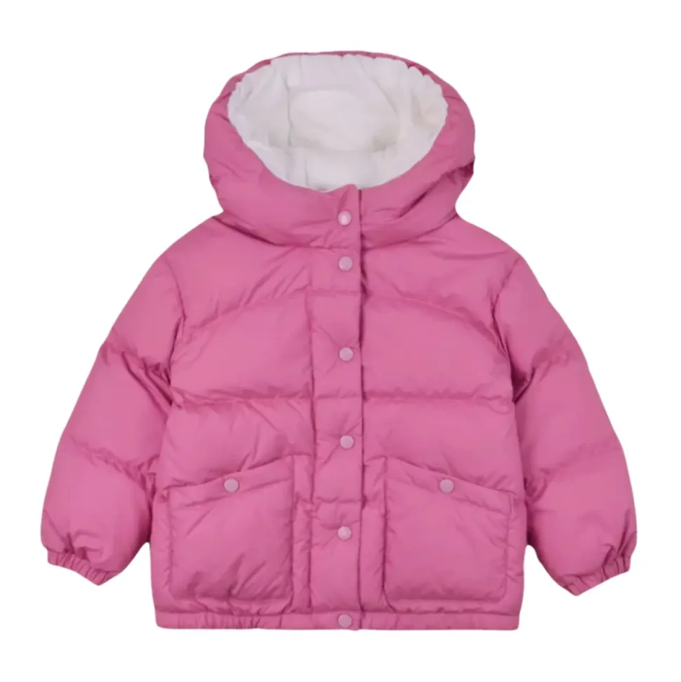 Pinke Pufferjacke mit Logo