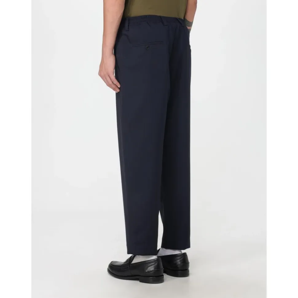 Plissee Cropped Hose