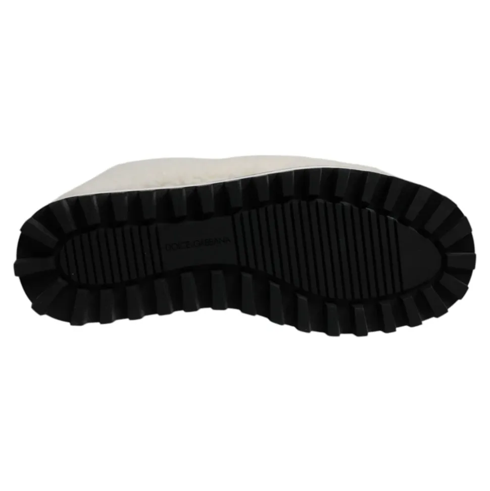 Plüsch Logo Gepolsterte Mid-Calf Stiefel