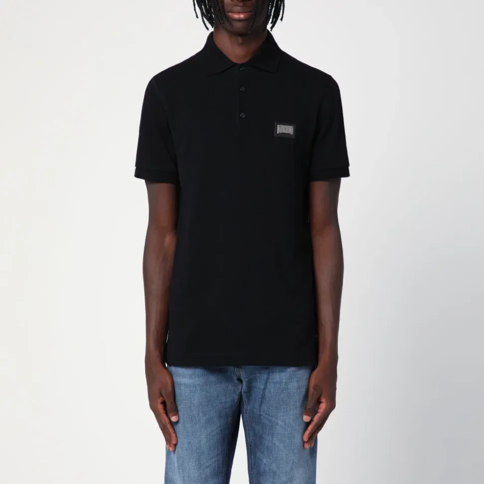 Polo-Shirt mit Markenetikett