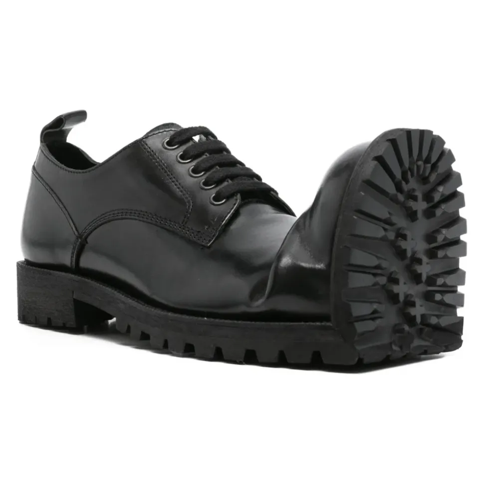 PP-K102 Asymmetric Lace-Up Shoes