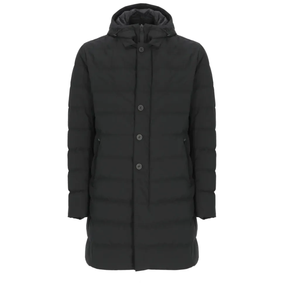Quilted Long Down Jacket
