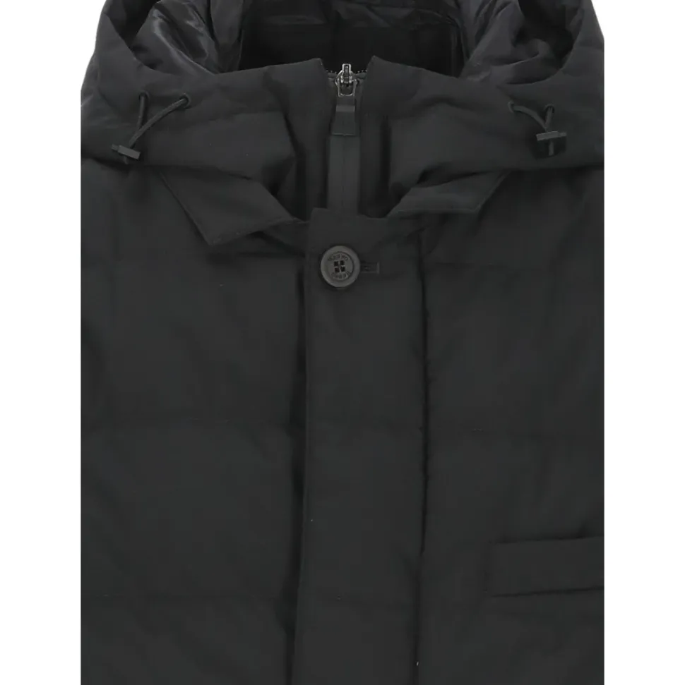 Quilted Long Down Jacket