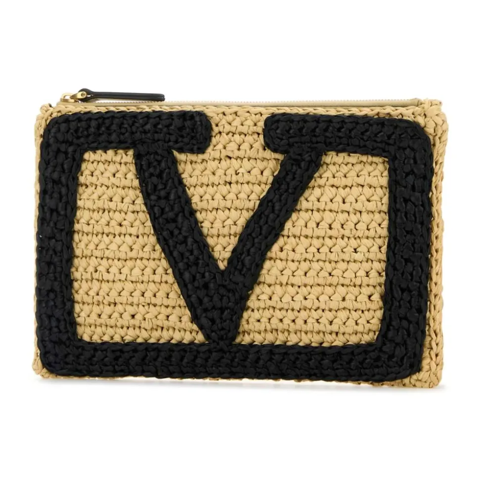 Raffia Viva Superstar Clutch