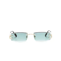 Randlose Rechteckige Sonnenbrille