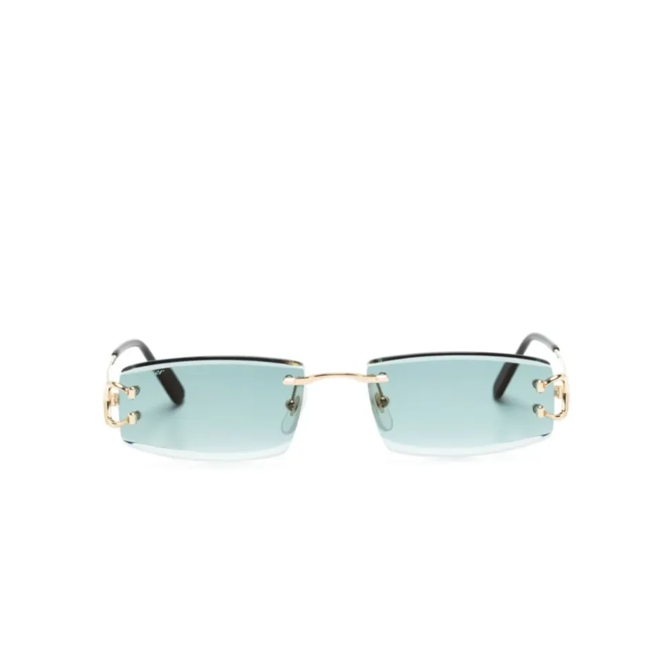 Randlose Rechteckige Sonnenbrille