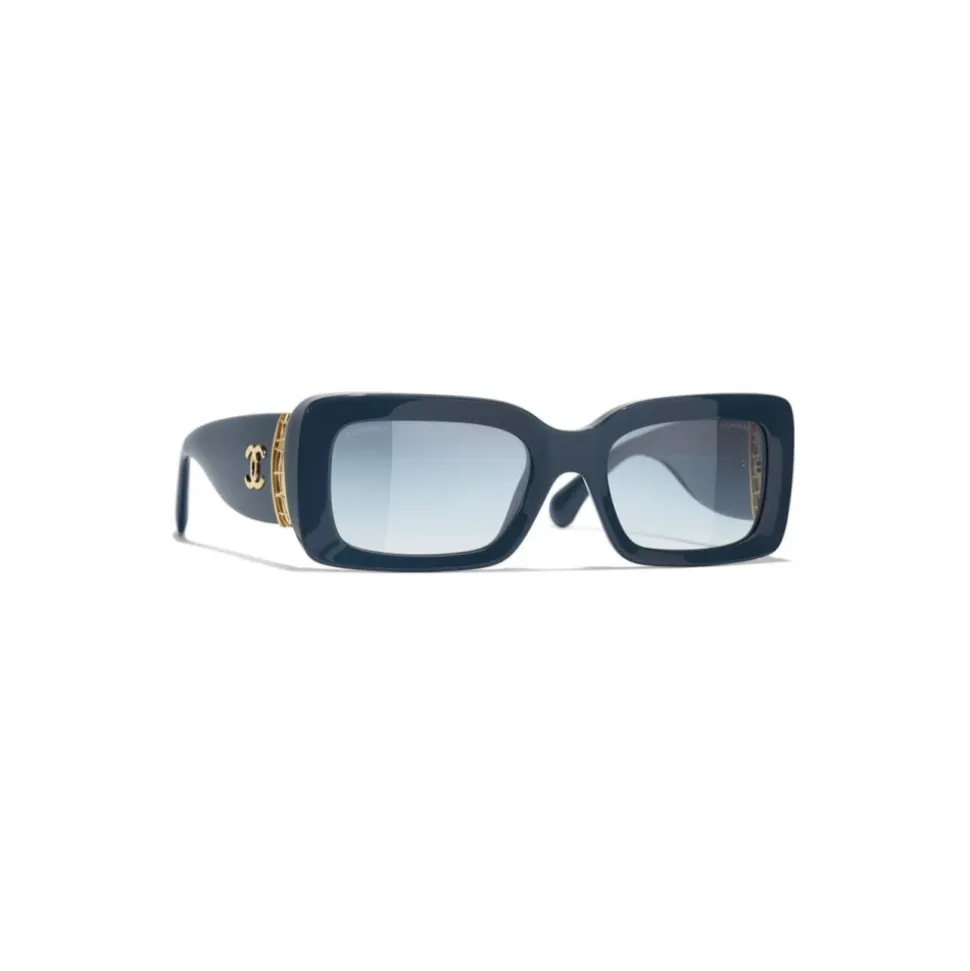Rechteckige Sonnenbrille