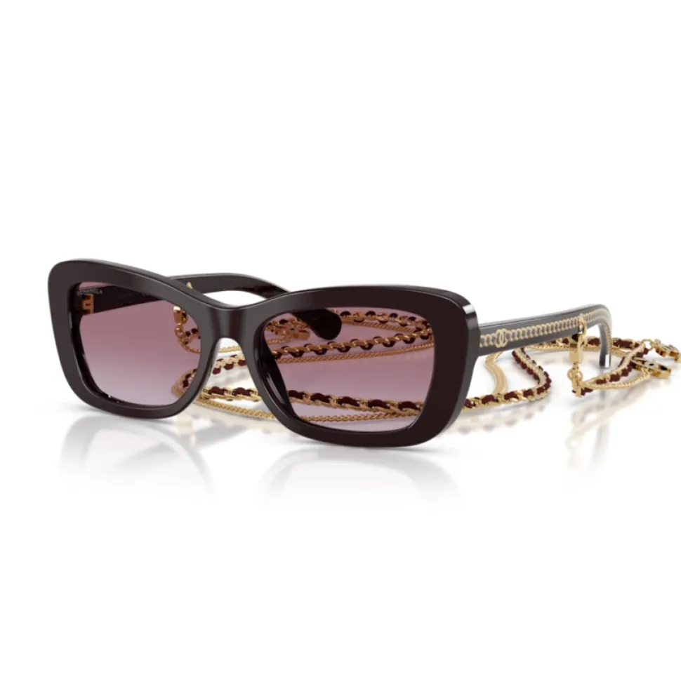 Rechteckige Sonnenbrille