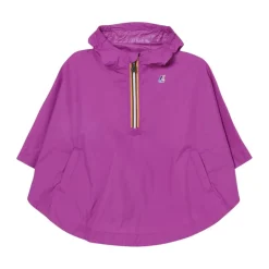 Regenponcho mit Kapuze Grüne Jacke
