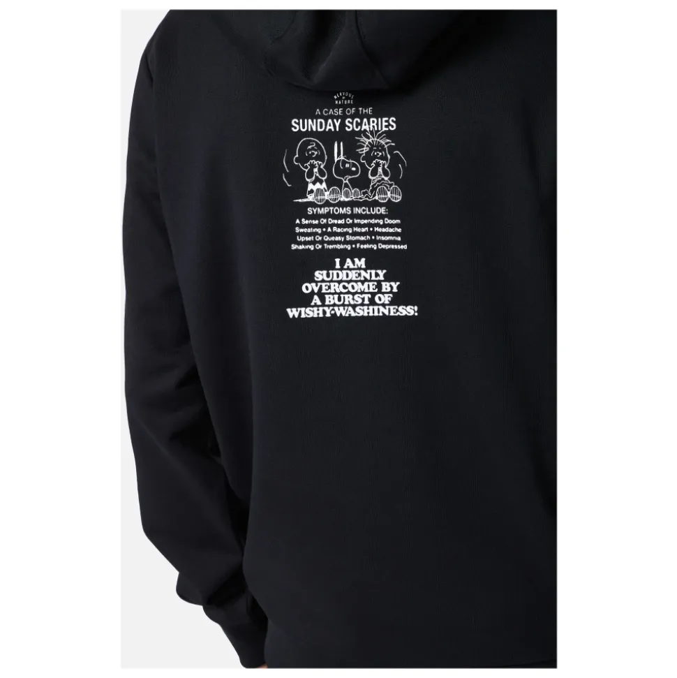 Regular Fit Hoodie mit Print und Stickerei in Zusammenarbeit mit Peanuts
