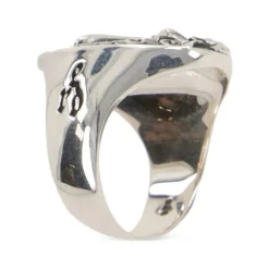 Ring aus Sterlingsilber mit graviertem Motiv