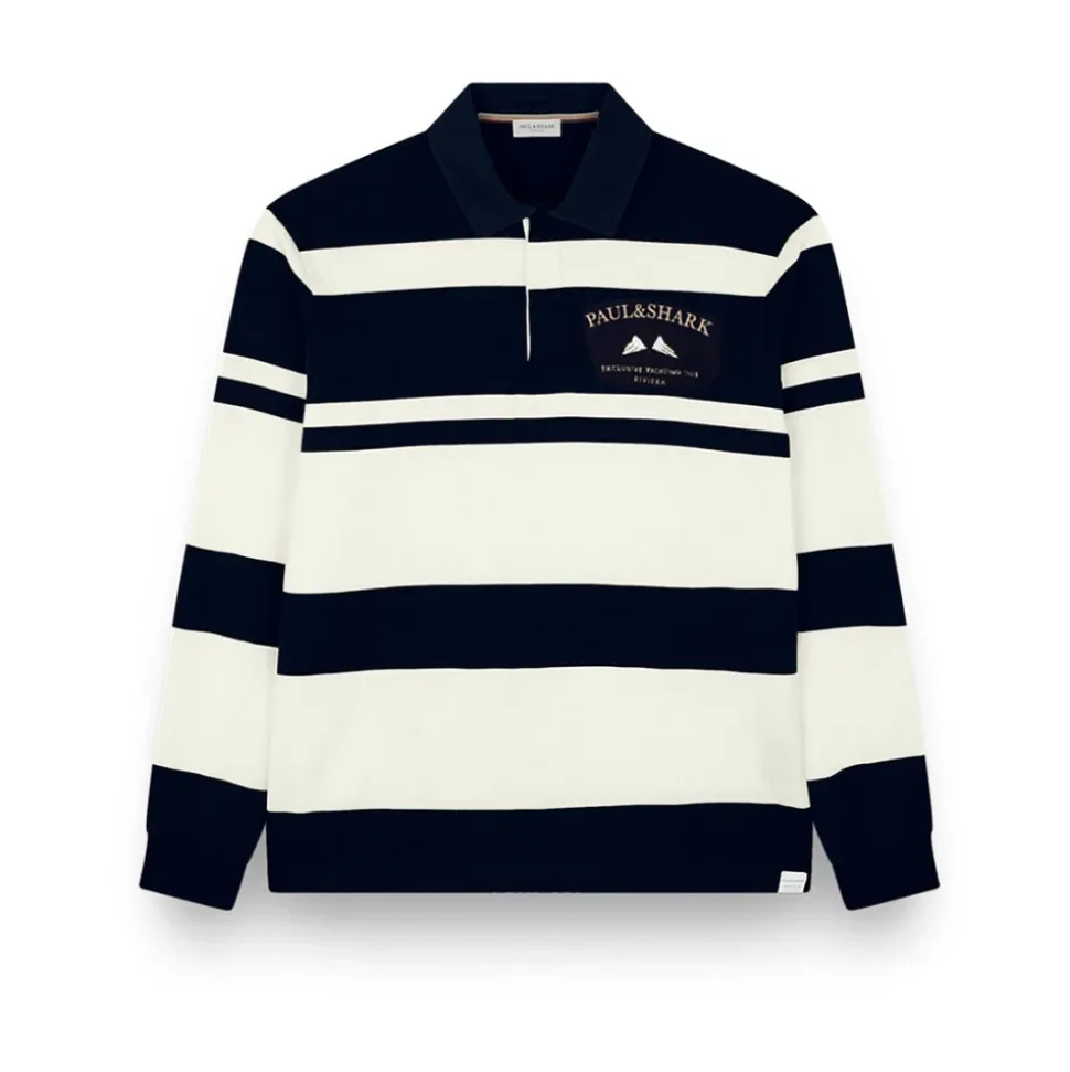 Riviera Besticktes Rugby Polo Shirt
