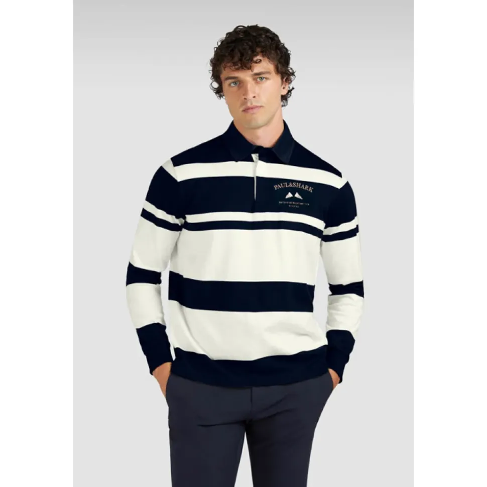 Riviera Besticktes Rugby Polo Shirt