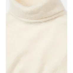 Rollkragenpullover mit kontrastfarbenem Abschluss