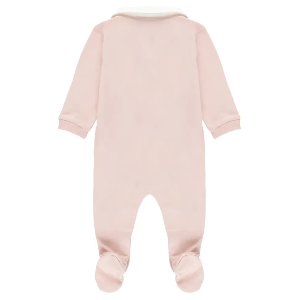 Rosa Baby Jumpsuit mit Logo-Druck