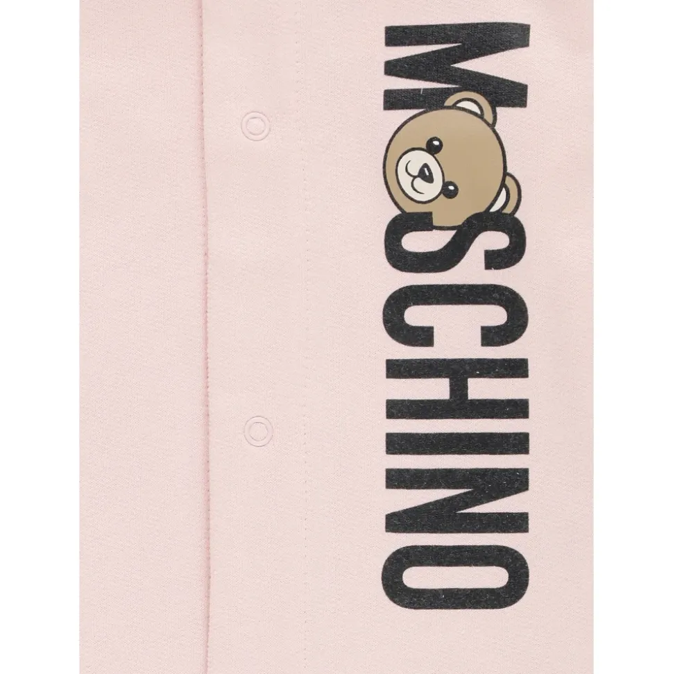 Rosa Baby Jumpsuit mit Logo-Druck