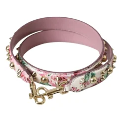 Rosa Blumiges Leder Schulterriemen