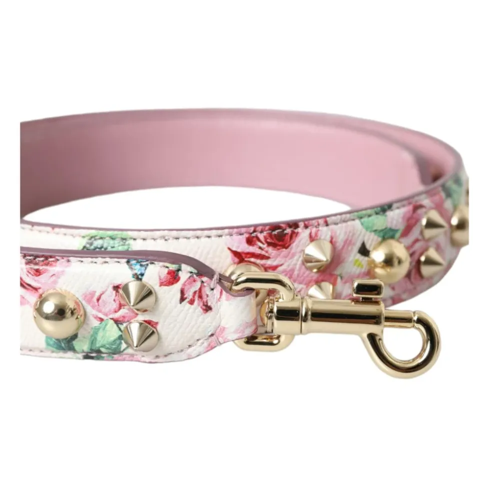 Rosa Blumiges Leder Schulterriemen
