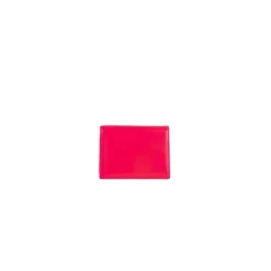 Rosa Fluo Leder Geldbörse
