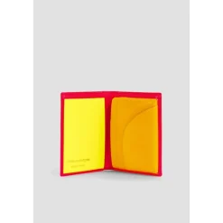 Rosa Fluo Leder Geldbörse