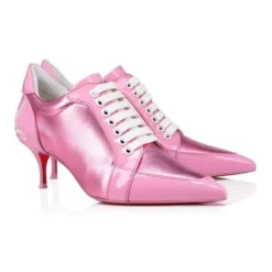 Rosa Lederpumps Eleganter Stil
