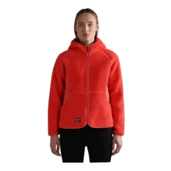 Rosa Yupik Fleece Hoodie mit Reißverschluss