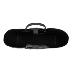Rote Leder-Schultertasche mit Magnetknopf