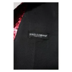 Rote Pailletten Formale Weste