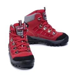 Rote Trekking Schuhe