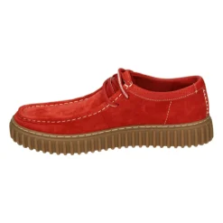 Rote Wildleder Freizeit Low-Top Schuhe